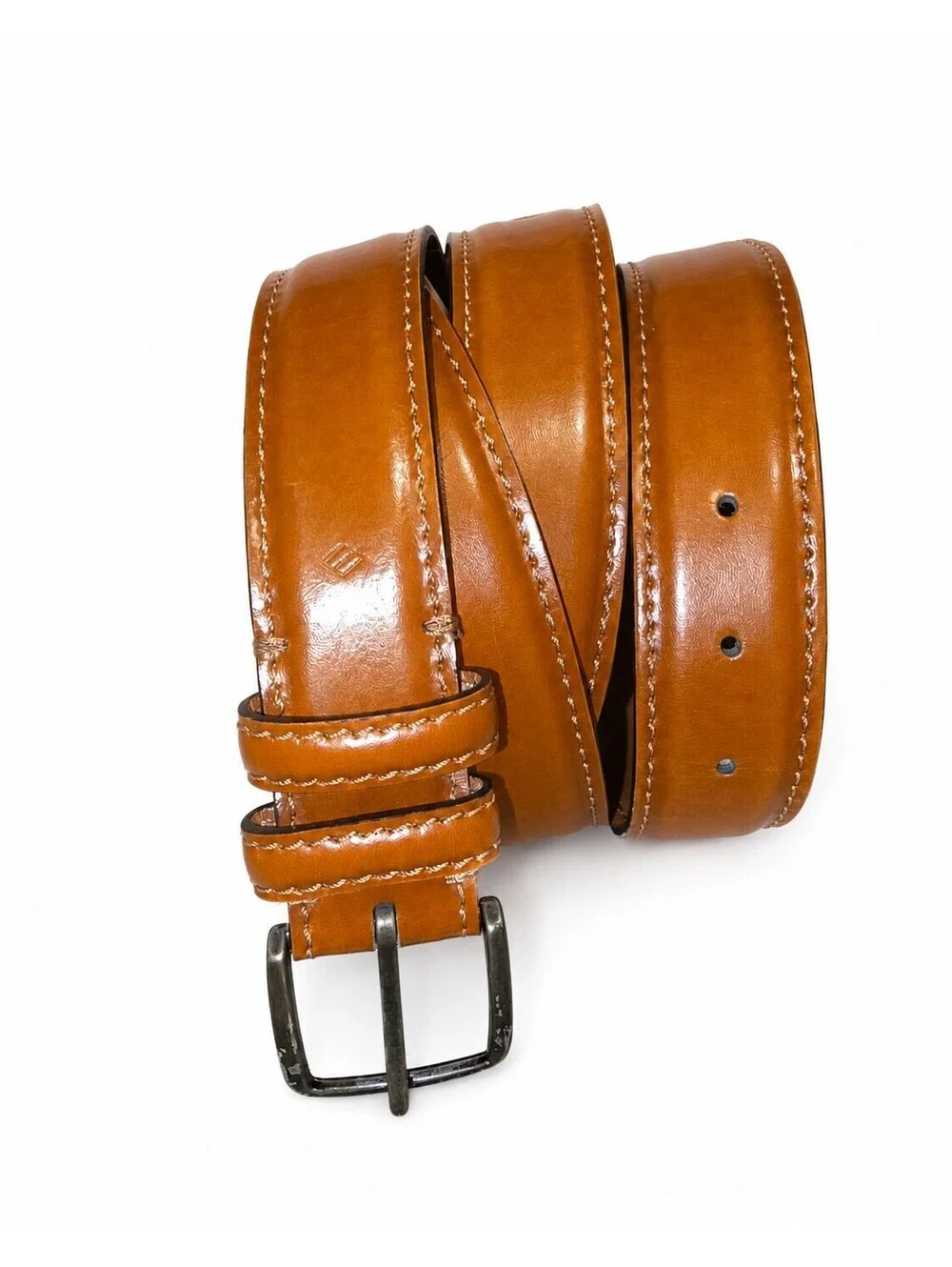 Joseph Abboud Belt 50 Brown Genuine Leather Dress Belt Made in Italy